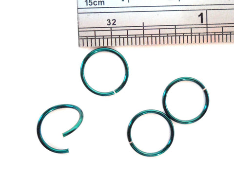 4 Enamel Nose Helix Cartilage Septum Seamless Hoops Rings 20 gauge 20g Emerald - I Love My Piercings!