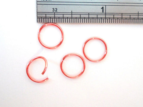 4 Enamel Nose Helix Cartilage Septum Seamless Hoops Rings 20 gauge 20g Peach - I Love My Piercings!