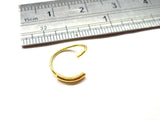 18k Gold Plated Septum Bar Hoop Ring Jewelry Thinner 20 gauge 20g 10 mm Diameter - I Love My Piercings!