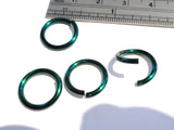 4 Enamel Lip Snake Bites Conch Cartilage Helix Rings Hoops 14 gauge 14g Emerald - I Love My Piercings!