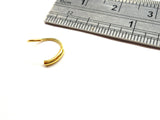 18k Gold Plated Septum Bar Hoop Ring Jewelry Thinner 20 gauge 20g 8 mm Diameter - I Love My Piercings!