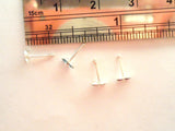 4 Piece Sterling Silver Crystal Cluster Nose Bones Ball End Post Pin 22 gauge - I Love My Piercings!