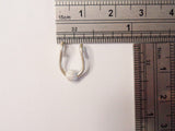 Sterling Silver Fake Faux CZ Crystal Ball Septum Ring Hoop Looks 16 gauge - I Love My Piercings!
