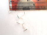 4 Piece CZ Cluster Gem Crystal Nose Studs L Shape Posts Pins 22 gauge 22g - I Love My Piercings!