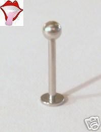 New STEEL Small Ball Monroe Lip Ring 16 gauge 3mm Ball - I Love My Piercings!