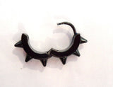 Black Titanium Septum Jewelry Hoop Ring Spikes Spiked 18 gauge 18g - I Love My Piercings!