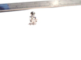 Surgical Steel Star Clear CZ Cartilage Tragus Straight Barbell Stud 16 gauge - I Love My Piercings!