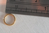 Small Little Tiny Gold Titanium Plated Seamless Hoop Barbell 20 gauge 20g