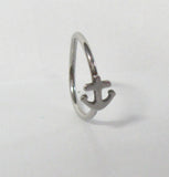 Surgical Steel Anchor Hoop Nose Ring Thin Jewelry 20 gauge 20g 8mm diameter - I Love My Piercings!