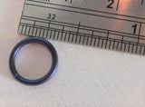 Dark Purple Niobium Seamless Continuous Hoop Ring 16 gauge 16g 8 mm diameter