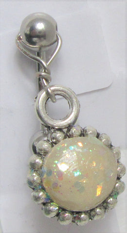 Opal Flower Dangle VCH Vertical Clitoral Hood Barbell 14 gauge 14g - I Love My Piercings!