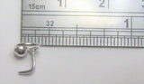 Sterling Silver Spinning Hoop L Shape Post Pin Stud Nose Ring 20 gauge 20g