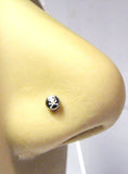 Surgical Steel Skull Crossbones Nose Bone Ball End Post Stud Ring 20 gauge 20g - I Love My Piercings!