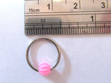 Daith Jewelry for Migraines Striped Bead Hoop Choose Gauge Color Diameter - I Love My Piercings!