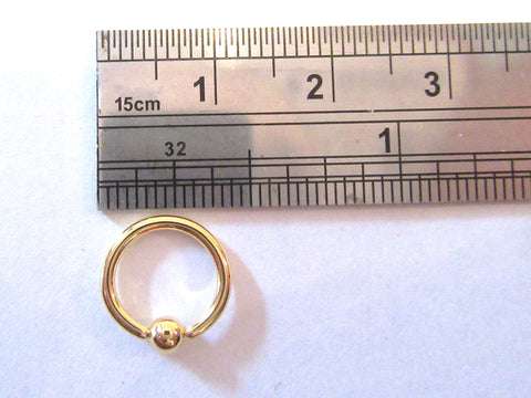 Daith Jewelry for Migraines Gold Titanium Hoop 18g or 16g Please Choose Diameter - I Love My Piercings!