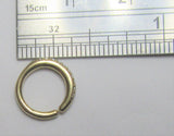 14K Yellow Gold Seamless Clear Gem Crystal Line Small Belly Hoop 16 gauge 16G
