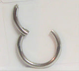 Surgical Steel Hinged Hoop 14 gauge 10 mm diameter