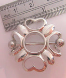 Stainless Steel Hearts Hoop Nipple Barbell Ring SHIELD 14 gauge 14g - I Love My Piercings!