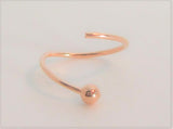 18k Rose Gold Fancy Ball Nose Jewelry Hoop Ring Small 9mm Diameter 22 gauge 22g - I Love My Piercings!