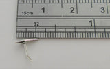 Sterling Silver Nose Stud Pin Ring Bent L Shape Marcasite Sword 20 gauge 20g