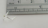 Sterling Silver Large Coiled Flower Nose Bent L Shape Stud Pin Post 20 gauge 20g