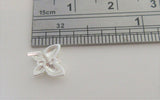 Sterling Silver Butterfly Nose Bent L Shape Stud Pin Post 20 gauge 20g