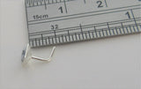 Sterling Silver Nose Stud Pin Ring Bent L Shape Howlite Stone 20 gauge 20g - I Love My Piercings!