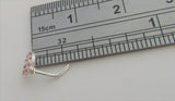 Sterling Silver Nose Stud Pin Ring Bent L Shape Round Swarovski 20 gauge 20g