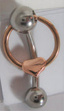 Surgical Steel Rose Gold Heart Hoop Dangle VCH Clitoral Clit Hood Ring 14g - I Love My Piercings!