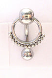 Surgical Steel Beaded Ornate Dangle Barbell VCH Clit Clitoral Hood Ring 14 gauge - I Love My Piercings!