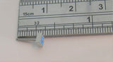 Surgical Steel Blue Square Nose Bone Ball End Pin Post 20 gauge 20g