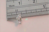 Surgical Steel Clear AB Crystal Loaded Flower Ball End Nose Bone 20 gauge