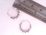 Sterling Silver Wire Wrap Hoop Earrings - I Love My Piercings!