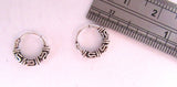 Sterling Silver Small Celtic Hoop Earrings - I Love My Piercings!