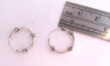 Sterling Silver Wrapped Hoop Earrings - I Love My Piercings!