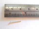 Stamped 14K Yellow Gold Clear 2mm Crystal Nose Straight Pin Ubend 20 gauge 20g - I Love My Piercings!