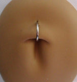 Surgical Steel Small Segment Hoop Belly Navel Ring 16 gauge 16g 8mm Diameter - I Love My Piercings!