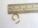 GOLD TITANIUM Bottom Lip Hoop Segment Ring 16 gauge 16g 8mm Diameter - I Love My Piercings!