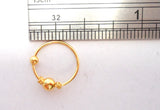 18k Yellow Gold Plated Ball Twist Coil Ear Cartilage Hoop Ring 20 gauge 20g - I Love My Piercings!