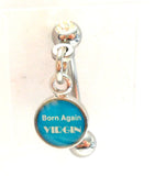 Born Again Virgin CZ Dangle Barbell VCH Jewelry Clit Clitoral Hood Ring 16 gauge 16g - I Love My Piercings!