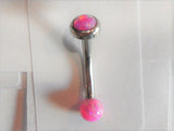 Surgical Steel Pink Opal VCH Clit Clitoral Hood Piercing Jewelry 14 gauge - I Love My Piercings!