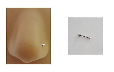 Surgical Steel SPIKE Spiked Nose Bone Ball End Post Stud Ring 20 gauge 20g - I Love My Piercings!