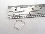 Sterling Silver Fancy Notched Nose Hoop Ring 20 gauge 20g 9mm Diameter - I Love My Piercings!