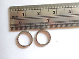 Surgical Steel SNAKE BITES Lip Hoops Rings 16g 16 gauge 8mm Diameter - I Love My Piercings!
