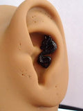Black Titanium Dragon Conch Cartilage Helix Earring Lobe Stud 16 gauge 16g - I Love My Piercings!