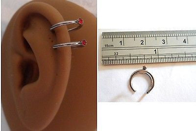 double helix piercing ring