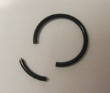 Black Titanium Seamless Conch Hoop Ring Loose Fit 16 gauge 16g 12 mm Diameter