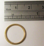 Gold Titanium Seamless Conch Hoop Ring Loose Fit 16 gauge 16g 12 mm Diameter - I Love My Piercings!