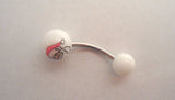 Christmas Xmas Santa Curved Barbell Bar VCH Jewelry Clit Clitoral Hood Ring 14 gauge 14g