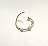Sterling Silver Triple Knot Conch Helix Cartilage Seamless Hoop 20 gauge 20g